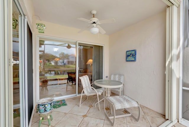 view of sunroom / solarium