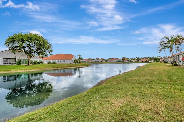 view of water feature