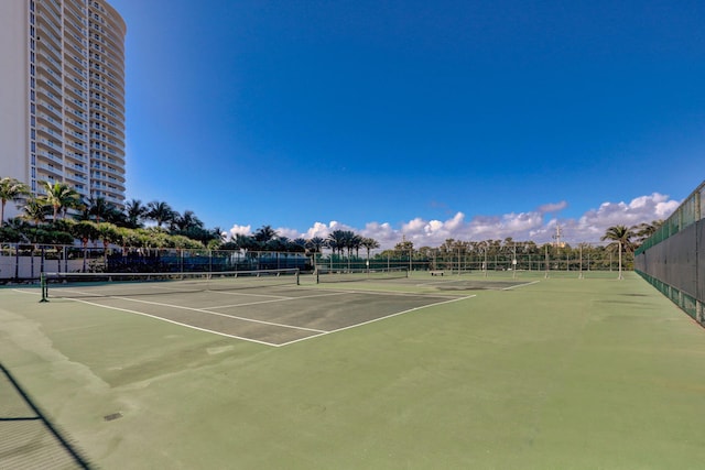 view of sport court