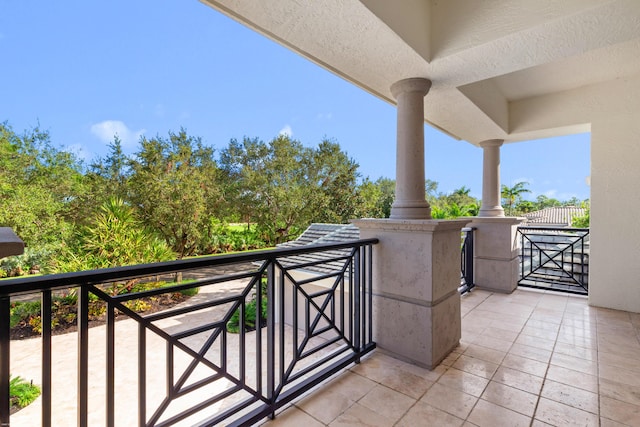 view of balcony