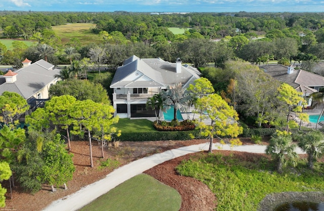 birds eye view of property