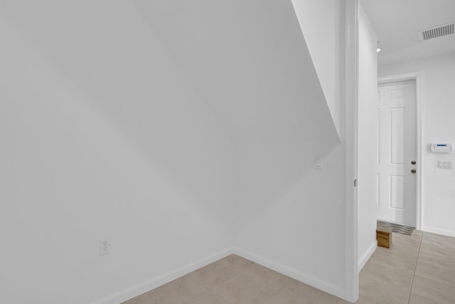 interior space with light tile patterned flooring