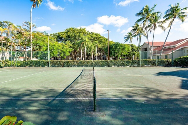 view of tennis court