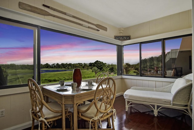 view of sunroom