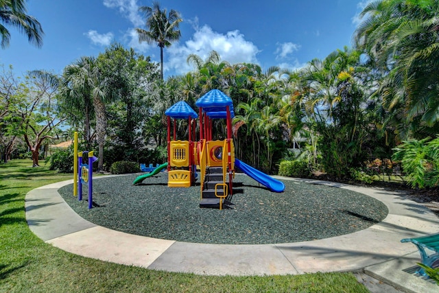 view of jungle gym