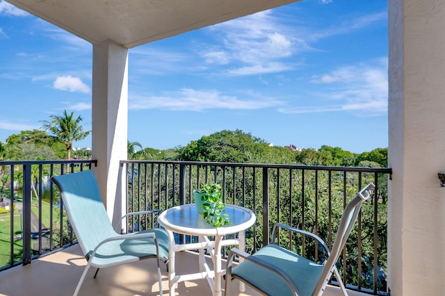 view of balcony