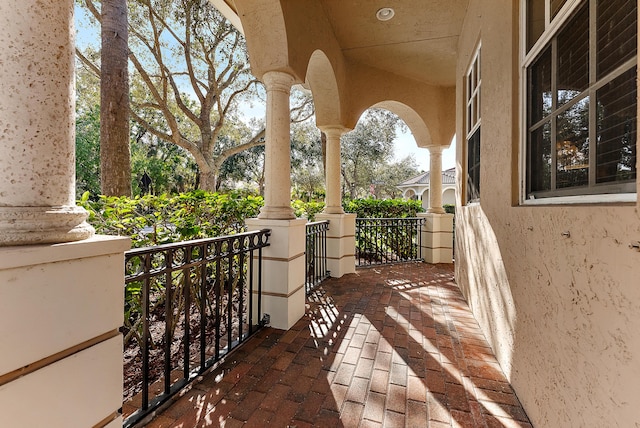 view of balcony