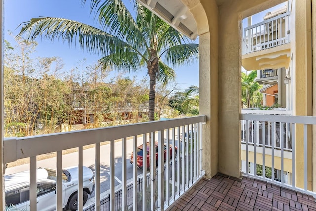 view of balcony