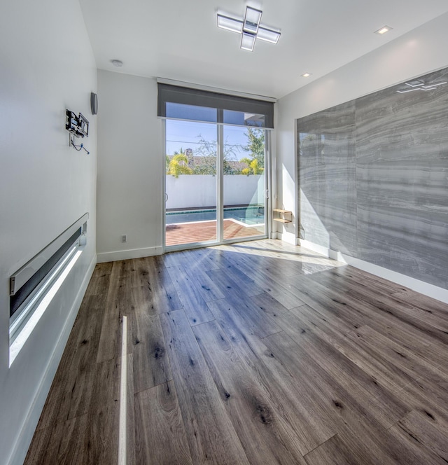 interior space featuring hardwood / wood-style flooring