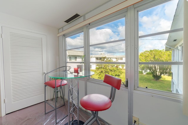 view of sunroom / solarium