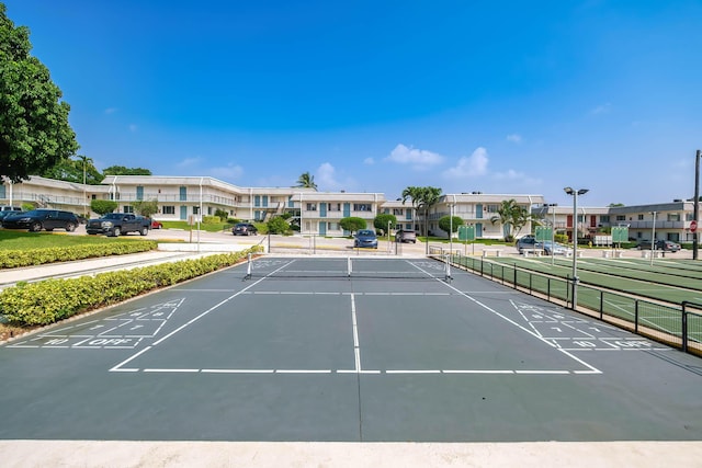 view of tennis court