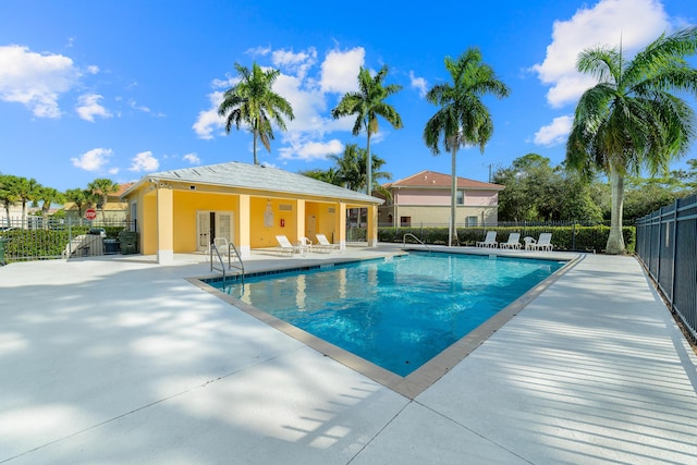 view of pool with a patio