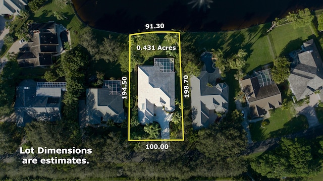 18640 SE River Ridge Rd, Jupiter, FL 33469 - map / location featuring property boundaries highlighted