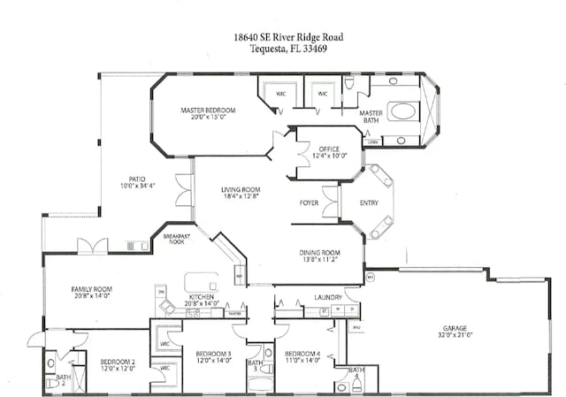18640 SE River Ridge Rd, Jupiter, FL 33469 - room layout