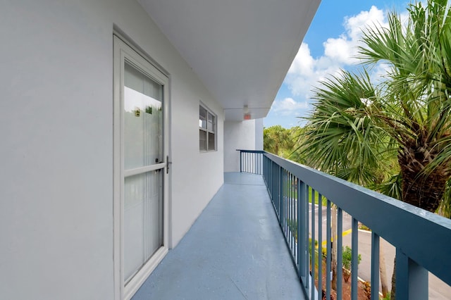 view of balcony