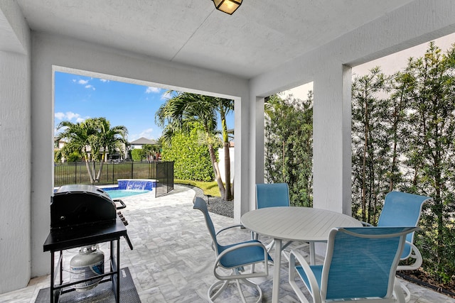 view of sunroom