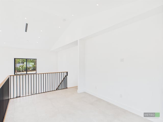 13613 157th Ct N, Jupiter, FL 33478 - unfurnished room with high vaulted ceiling and recessed lighting