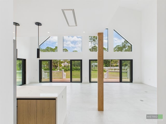 13613 157th Ct N, Jupiter, FL 33478 - unfurnished living room with a high ceiling