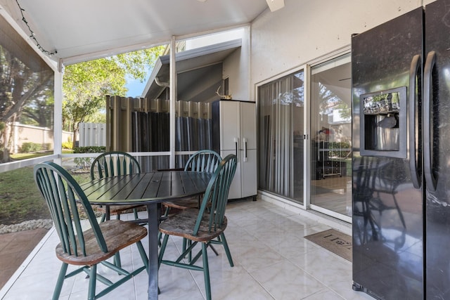 view of sunroom