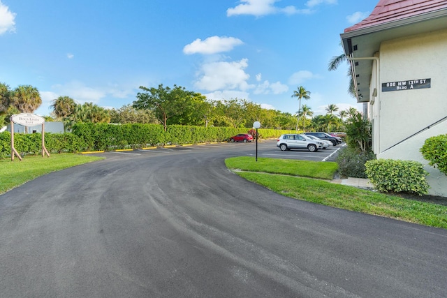 view of road