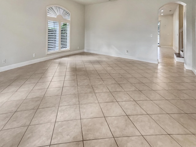 view of tiled empty room