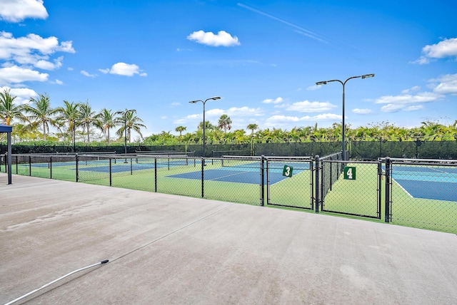 view of sport court