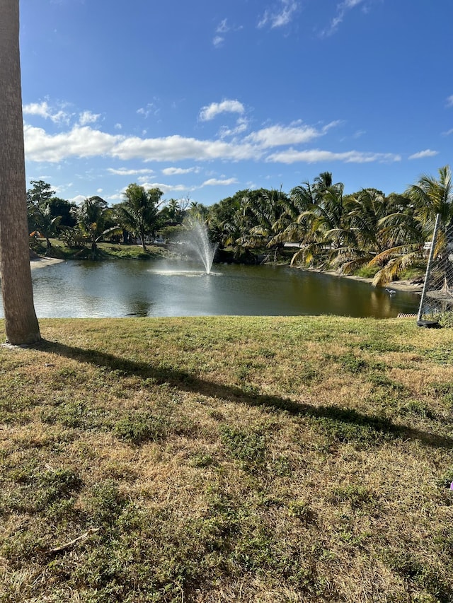 view of water feature