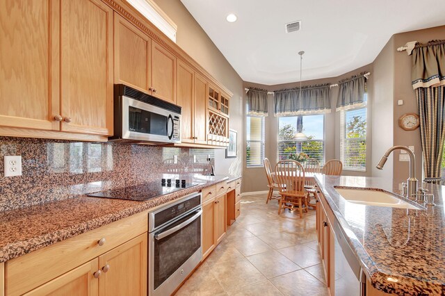 office space featuring ceiling fan, ornamental molding, light hardwood / wood-style flooring, and french doors