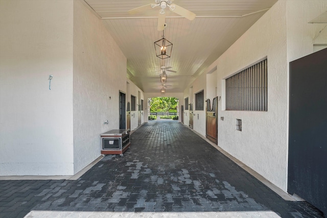 view of horse barn