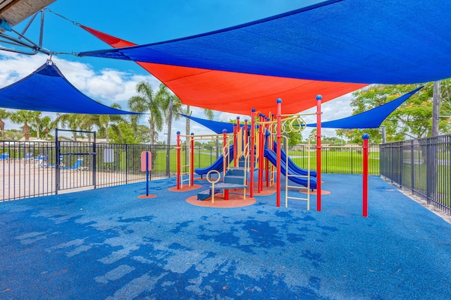 view of jungle gym