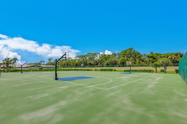 view of sport court