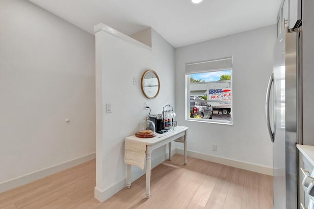 hallway featuring light hardwood / wood-style floors