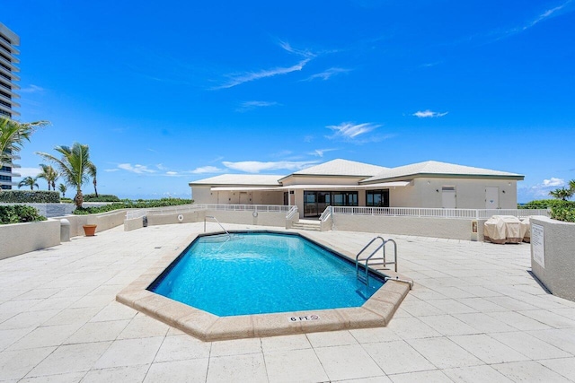 view of pool with a patio