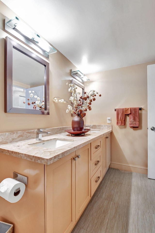 bathroom featuring vanity