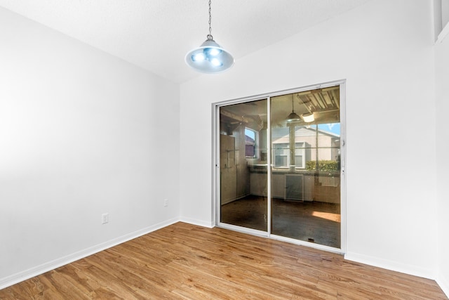 interior space featuring light wood-type flooring