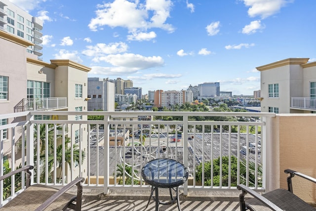 view of balcony