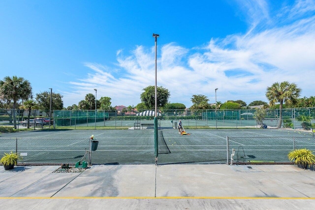 view of sport court