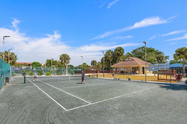 view of tennis court