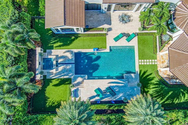 birds eye view of property