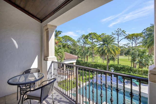 view of balcony