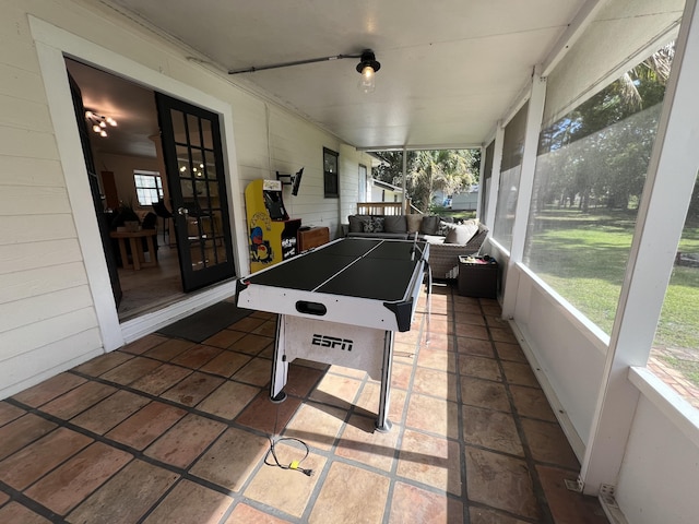 view of sunroom / solarium