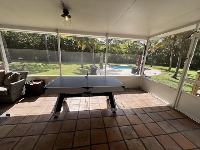 view of sunroom / solarium