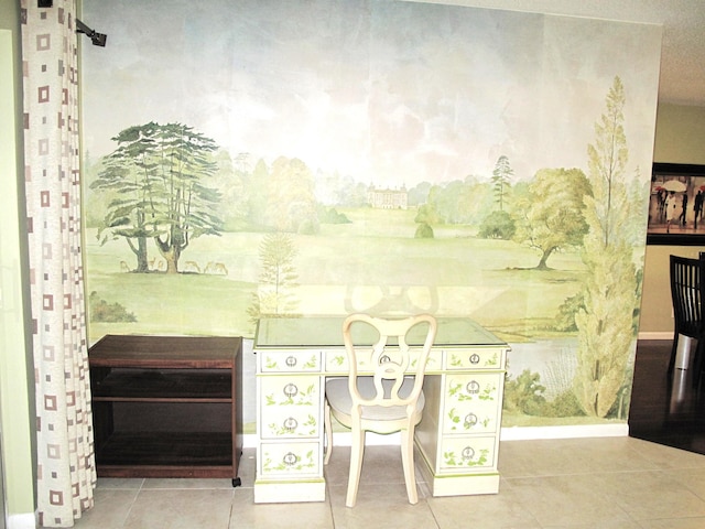 office featuring tile patterned floors