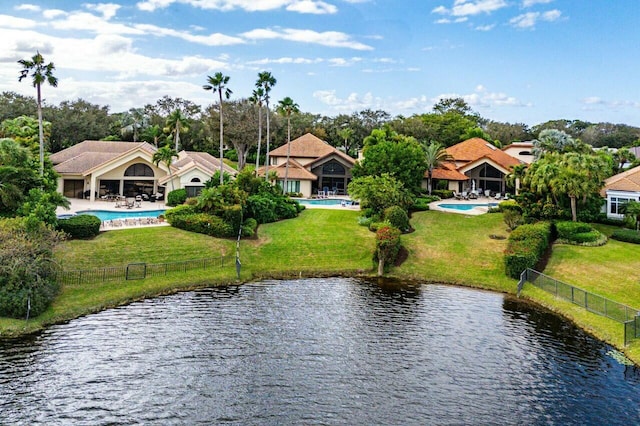 view of water feature