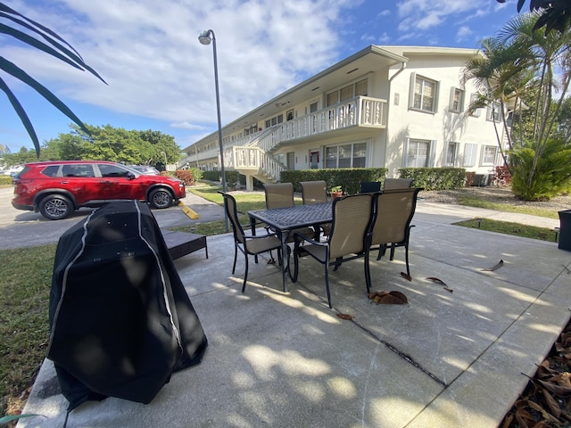 view of patio with grilling area