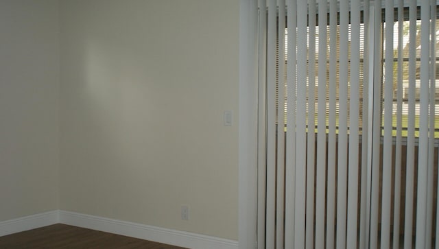 interior details with hardwood / wood-style flooring