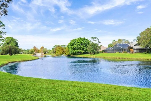 view of water feature