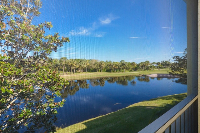 view of water feature