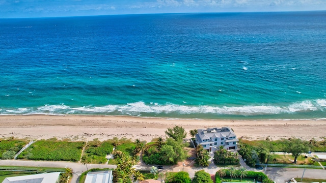 property view of water with a view of the beach