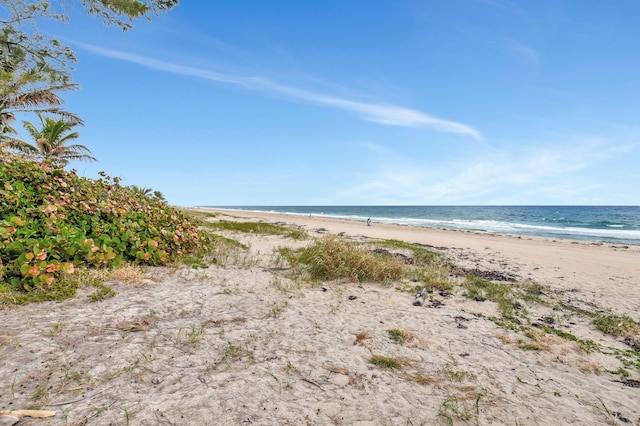 property view of water with a view of the beach